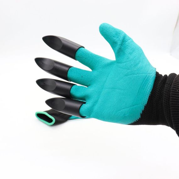 Садові рукавички з кігтями GARDEN GLOVES / Рукавиці для садівництва та городу / Водонепроникні гумові рукавички для саду | Зображення 6