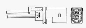 Лямбда-зонд (код 1880) VW,SKODA,SEAT (вир-во NGK) NGK LZA07V3 на SKODA FABIA (6Y2)