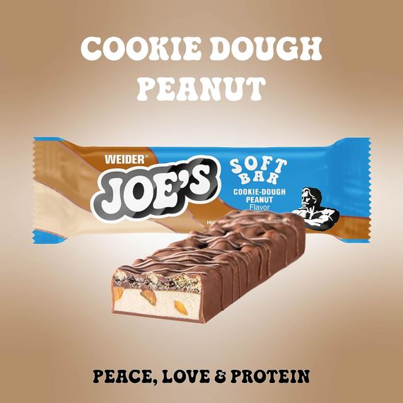 Протеиновый батончик Weider Joe`s Core Soft Bar 12х50 г, печенье-арахисовая паста | Зображення 2