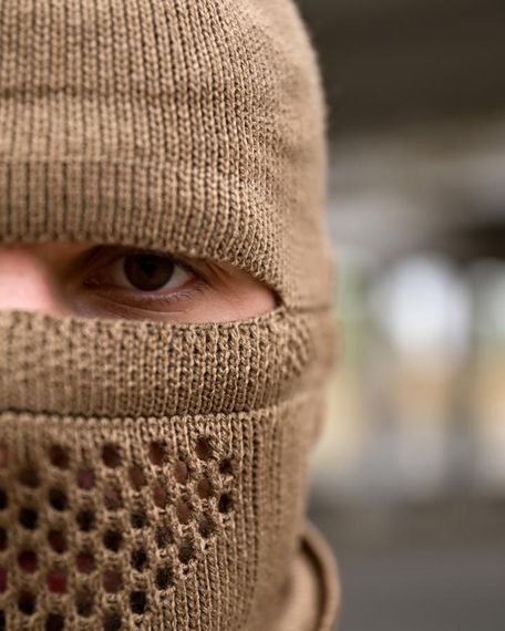 Шапка балаклава в'язана військова підшоломник тактичний для маскування головний убір від холоду та вітру | Зображення 2