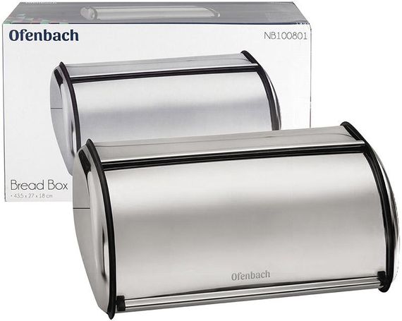 Хлібниця Ofenbach Breadbox 43.5х27х18см, нержавіюча сталь, срібло | Зображення 4