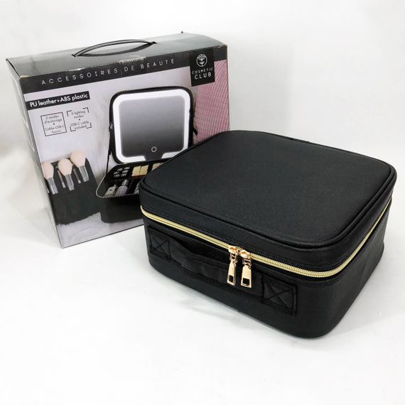 Органайзер для косметики для путешествий, Дорожная Косметичка с подсветкой, Косметический чемодан PA-47 | Зображення 5