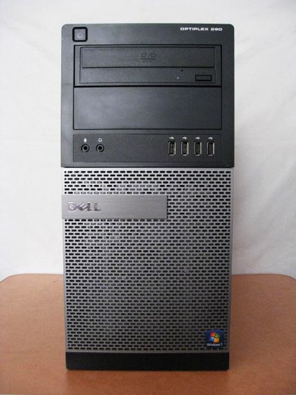 Ігровий ПК Dell Optiplex 990 Tower / Intel Core i5-2400 (4 ядра по 3.1 - 3.4 GHz) / 16 GB DDR3 / 120 GB SSD + 500 GB HDD /  nVidia Quadro K620, 2 GB GDDR3, 128-bit / DVD-RW / Win 10 Pro + Кабель живлення б/в | Зображення 1
