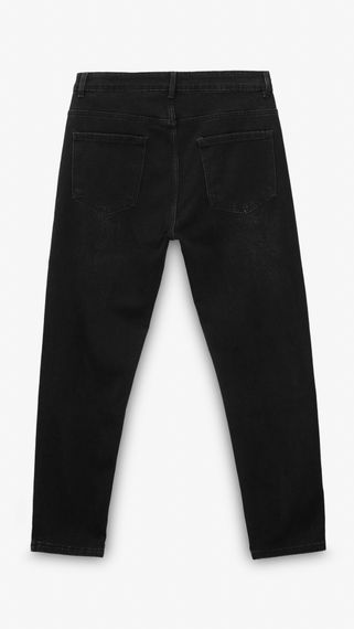 Джинси Slim Fit однотонні чоловічі GENUA 2226 33 Чорний shop (2000999385667) | Зображення 3