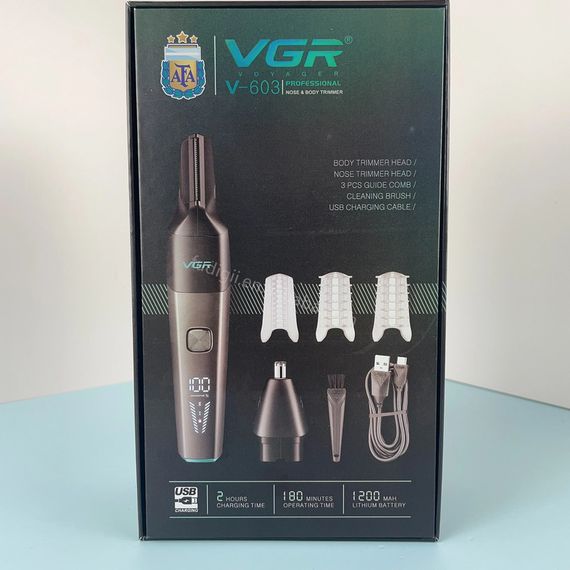 Триммер бездротовий VGR V-603 для волосся та бороди XPRO (45589-V-603_457)