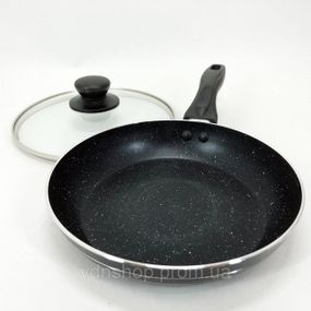 Зручна сковорода для індукційної плити UNIQUE UN-5162 20 см, Сковорода антипригарна індукційна PS-15