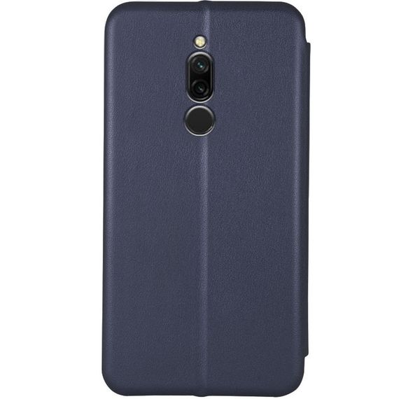 Кожаный чехол-книжка Classy для Xiaomi Redmi 8 Темно-синий | Зображення 1