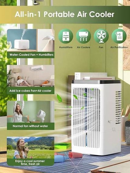 Портативный кондиционер Portable Air Cooler Охладитель воздуха для комнаты | Зображення 3