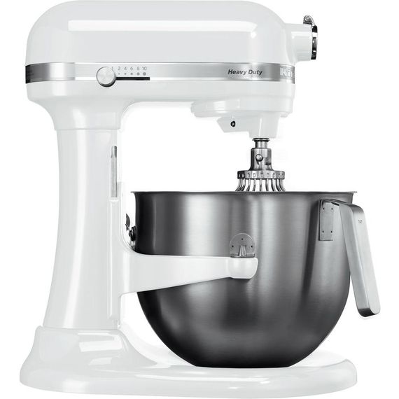Професійний планетарний міксер KitchenAid Heavy Duty 5KSM7591XEWH, 6.9 л, чорний