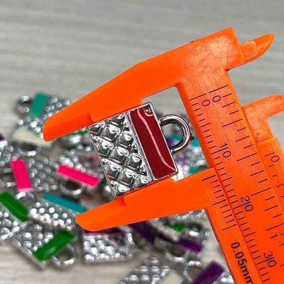 10шт/уп Підвіска пластикова Сумочка 14х17мм - МІКС | Зображення 3