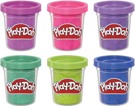Набор пластилина Play-Doh: Glitter Collection (6 баночек «Блестящая коллекция»)