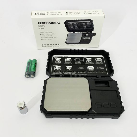 Ваги для вимірювання золота, Ваги лабораторні ювелірні, Кишенькові ваги на батарейках надточні IH-17 | Зображення 3