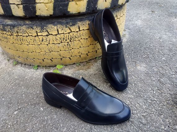 Темно сині чоловічі лофери 44 розмір | Зображення 6