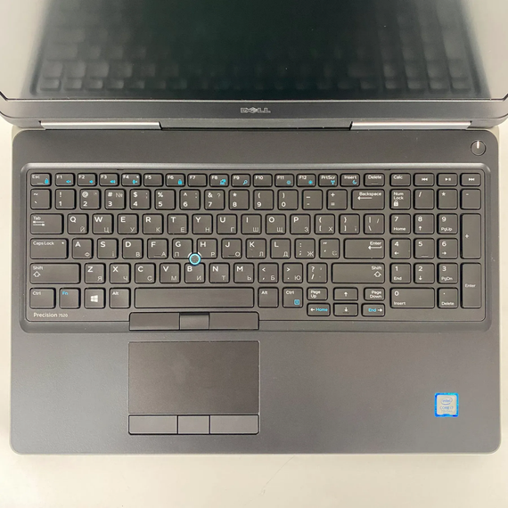 Мобильная рабочая станция Б-класс Dell Precision 7520 / 15.6" (1920x1080) IPS / Intel Core i7-7820HQ (4 (8) ядра по 2.9 - 3.9 GHz) / 16 GB DDR4 / 240 GB SSD / nVidia Quadro M1200, 4 GB GDDR5, 256-bit / WebCam / HDMI б/у + Подарок Беспроводная мышь / USB | Зображення 2