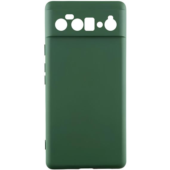 Чохол TPU GETMAN Liquid Silk Full Camera для Motorola Edge 60 Fusion Зелений / Dark green