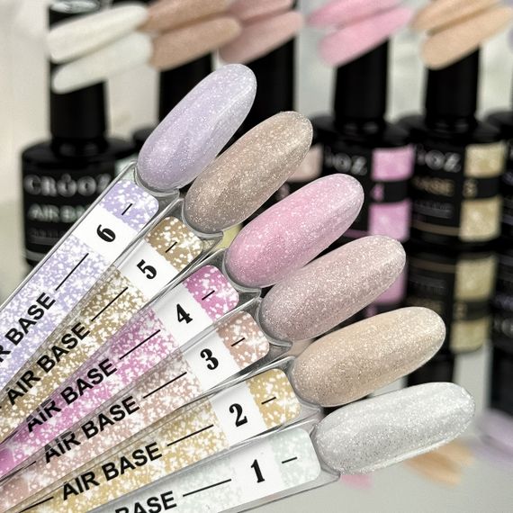 База з шимером Crooz Air Base №01 (ніжний молочно-білий із сяйливими частинками) 8мл | Зображення 2