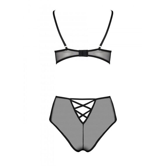 Еротичний комплект з малюнком Passion LOVELIA BIKINI S/M, black | Зображення 3