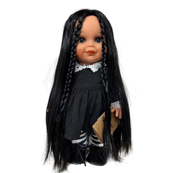 Испанская Виниловая Кукла Wednesday LAMAGIK Magic Baby Брюнетка с Ароматом Ванили 30 см Эксклюзивная Коллекция