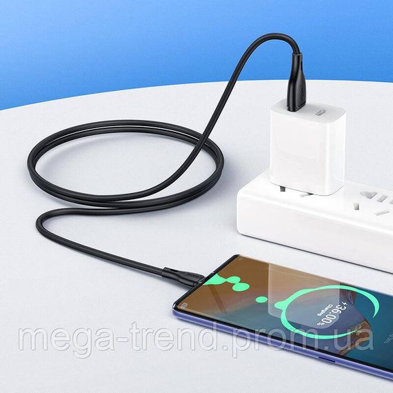 Кабель Hoco Type-C Ultimate silicone charging data cable X61 |1m, 3A| | Зображення 4