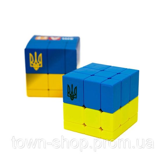 Головоломка Умный кубик  SCU333 "Флаг Украины" (Bicolor Bump Smart Cube "Ukraine") | Зображення 1