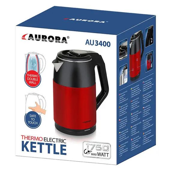 Электрочайник пластиковый Aurora 3400AU | Зображення 1