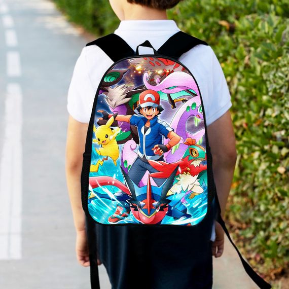 Рюкзак детский Покемон "Pokеmon" 34х27см,городской ранец для мальчика с принтом (00434)