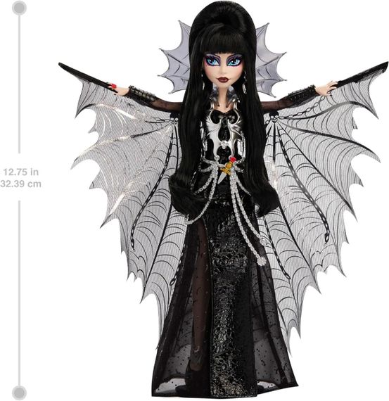 Коллекционная кукла Эльвира повелительница тьмы Mattel Monster High Skullector Elvira Mistress of The Dark | Зображення 3