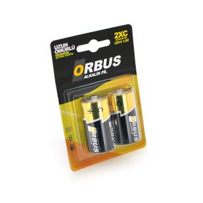 Батарейка щелочная Orbus C-R14.2 штуки в блистере,цена за блистер
