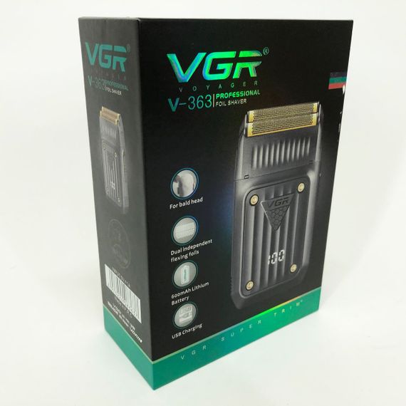 Електробритва VGR V-363, Тример для вусів, Електробритва з насадками для бороди, Тример бездротової | Зображення 7