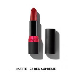 Увлажняющая матовая губная помада Avon "Ультра" 28М Красное преимущество  (28М Red Supreme) 3,6г