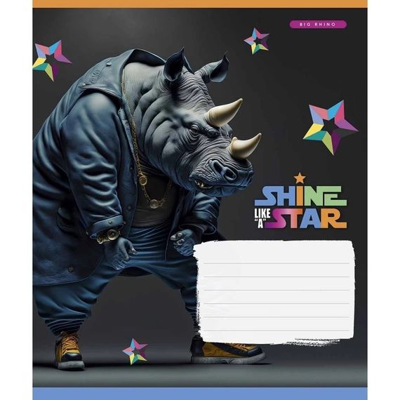 Зошит учнівський "Dance star" 018-3276K-2 в клітинку, 18 аркушів