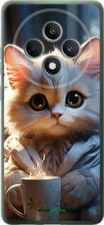 Чохол на Oppo Reno12 F 4G Білий кіт "5646u-3847-2448"