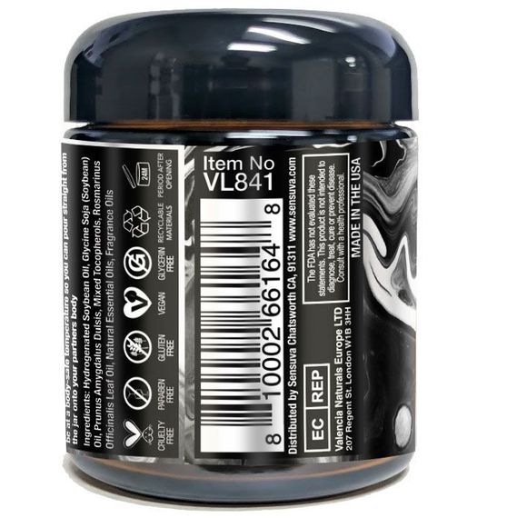 Масажна свічка Sensuva [HE]RO Dark Temptation Massage Oil Candle 113г | Зображення 1