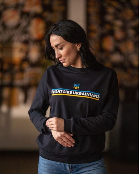 Світшот жіночий "Family look" Носи своє 44 Синій (p-8462-101260) | Зображення 4