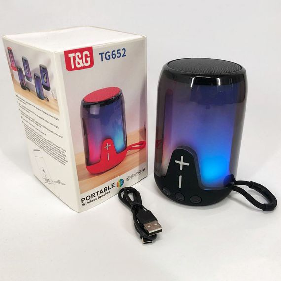 Акумуляторна переносна колонка TG652 Портативний блютус колонка | Bluetooth колонка UP-680 для вулиці | Зображення 6