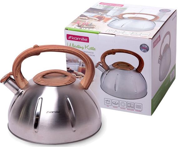 Чайник Kamille Whistling Kettle 5л з нержавіючої сталі зі свистком | Зображення 5