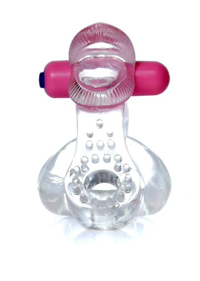 Ерекційне кільце - Tongue Vibro CockRing Clear | Зображення 2