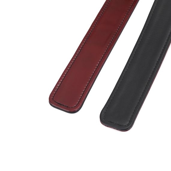 Фіксатори для стегон Liebe Seele Wine Red Thigh Cuffs L Size, натуральна шкіра | Зображення 4