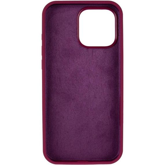 Чохол Silicone Case Full Protective (AA) для Apple iPhone 16 Pro Max (6.9") Бордовий / Maroon | Зображення 2