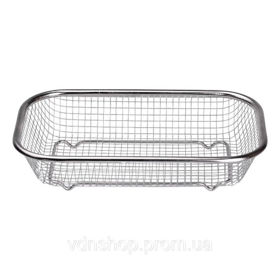 Сито-кошик для миття овочів та фруктів 24х15х5 см друшляк з нержавіючої сталі HP-19-23-S | Зображення 1