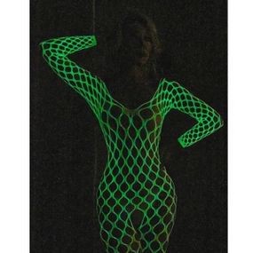 Комбинезон-сетка Star Night светится в темноте, белый, XS-M Sex Aura