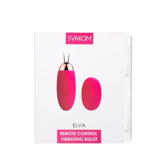 Віброяйце з пультом керування Svakom Elva Plum Red | Зображення 7