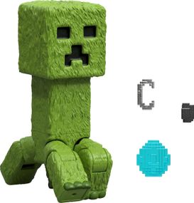 Игровая фигурка Крипер из Майнкрафт Оригинал Mattel Minecraft Movie Creeper