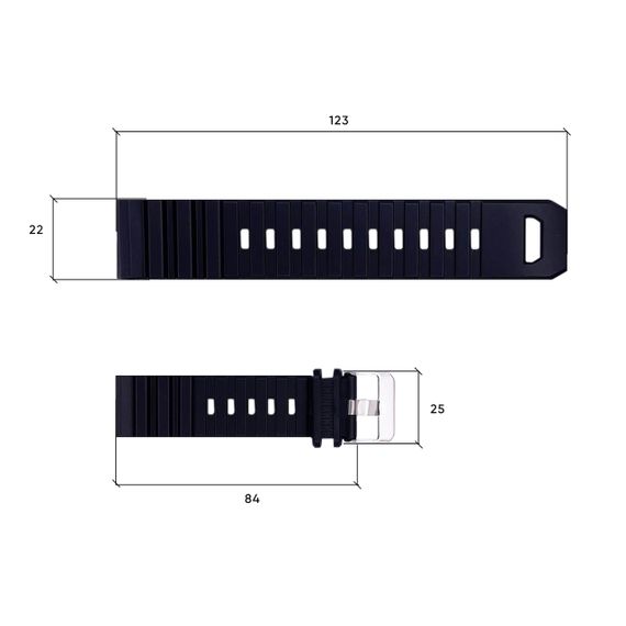 Ремінець для годинника Skmei 1657BK Black | Зображення 2