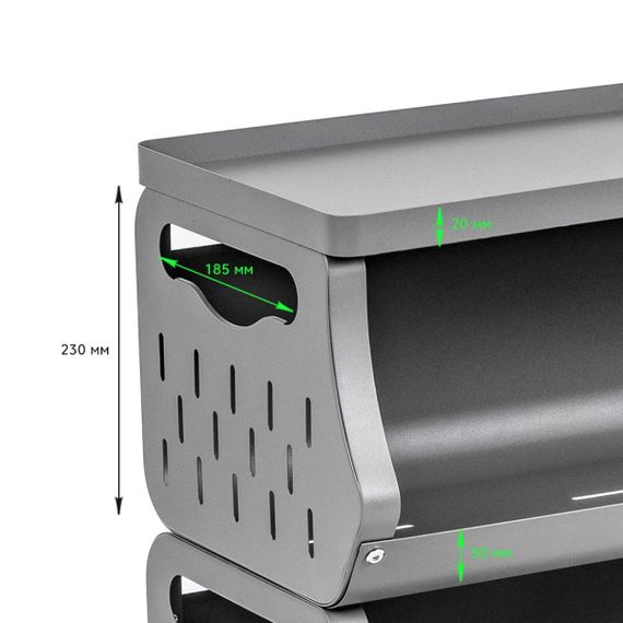 Стелаж універсальний для зберігання чотириярусний 60х30х77см SW-00002260 | Зображення 3