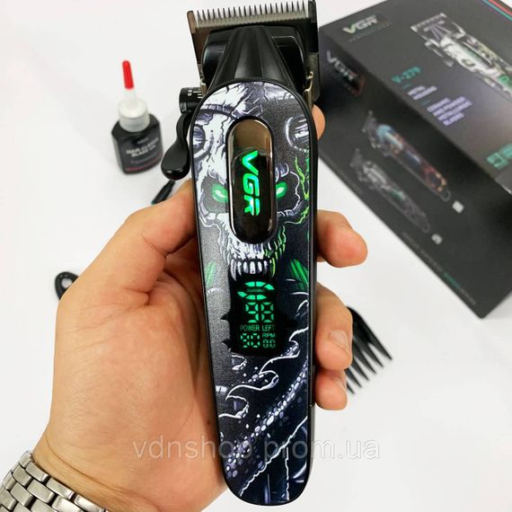 Перукарські машинки професійні VGR, Машинка для стрижки на акумуляторі, Тример з регульованою довжиною RV-87 | Зображення 9