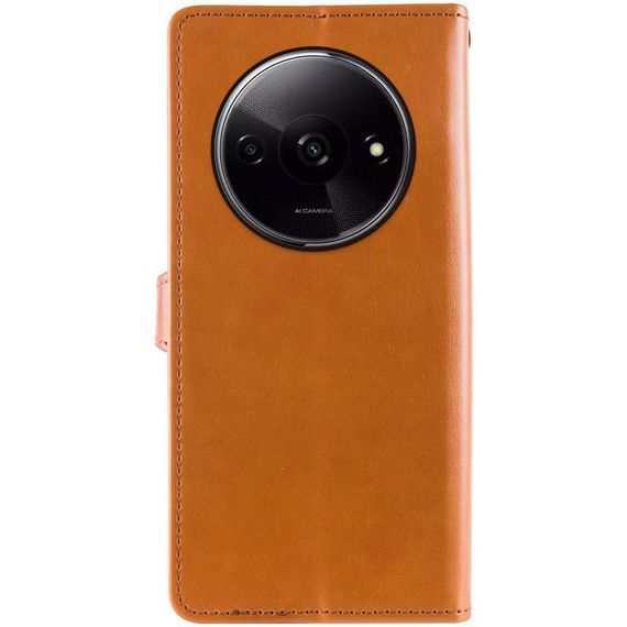 Шкіряний чохол-книжка GETMAN Gallant (PU) для Xiaomi Redmi A3 Коричневий | Зображення 2