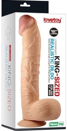 Фаллоимитатор - King-Sized Realistic Dildo 12" sexstyle | Зображення 6