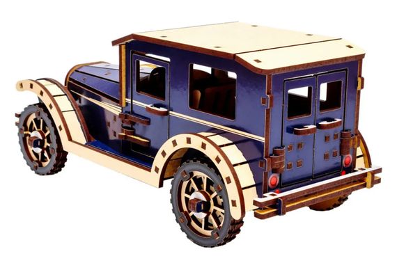 Конструктор Puz-00955 Retro car, дерев'яний PuzzleOK | Зображення 5