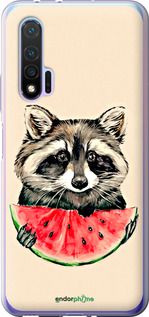 Чохол на Huawei Nova 6 Єнотик з кавуном "4605u-1821-2448"